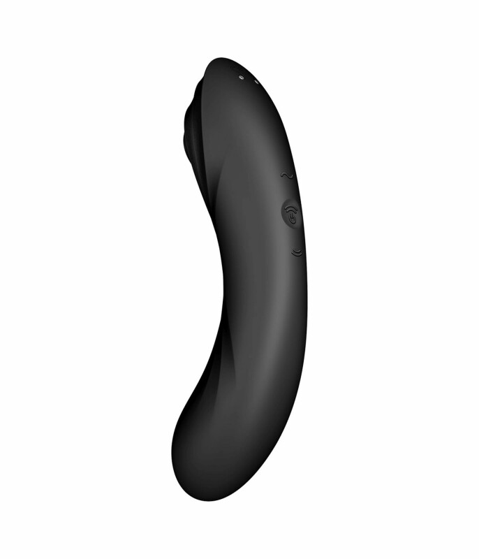 Вібратор Satisfyer Curvy Trinity 4 з вакуумною стимуляцією, чорний, 17 х 4.2 см - Зображення 4