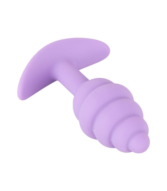 Анальна пробка Cuties Plugs Purple фіолетова, 7.5 см х 2.8 см - Зображення 4