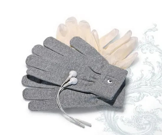 Рукавички для електросексу Mystim Magic Gloves сірі - Зображення 3