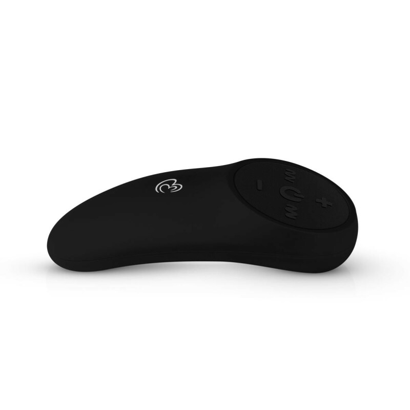 Віброяйце XL Easytoys, з дистанційним пультом, силіконове, чорне, 8 х 3.8 см - Зображення 4