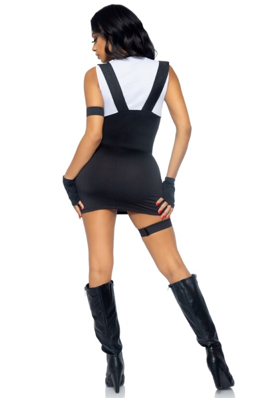 Костюм сексі поліцейської XS/S Leg Avenue Sultry SWAT, 4 предмети, чорний - Изображение 1
