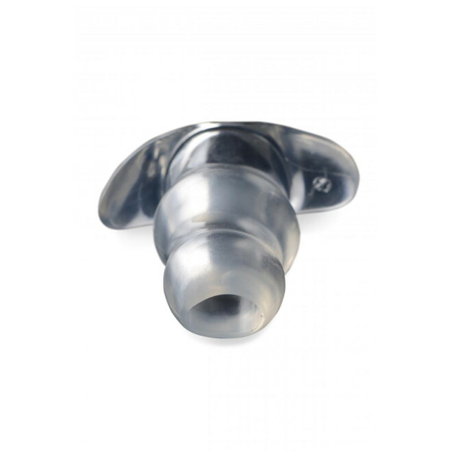 Анальна пробка тунель Master Series Clear View Hollow Anal Plug, прозора 13 х 4.3 см - Изображение 2