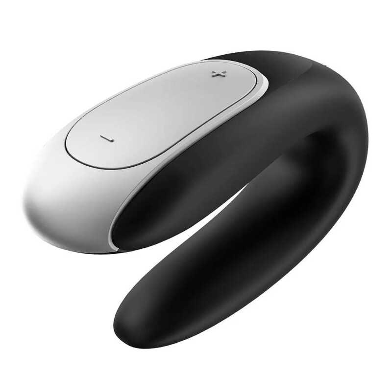Вібратор для пар Satisfyer Double Fun з пультом, чорний, 9.3 х 4.2 см - Зображення 4