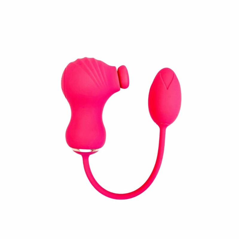 Подвійний стимулятор Dream Toys Essentials 2в1 для клітора і вібраційне яйце, рожевий - Зображення 2