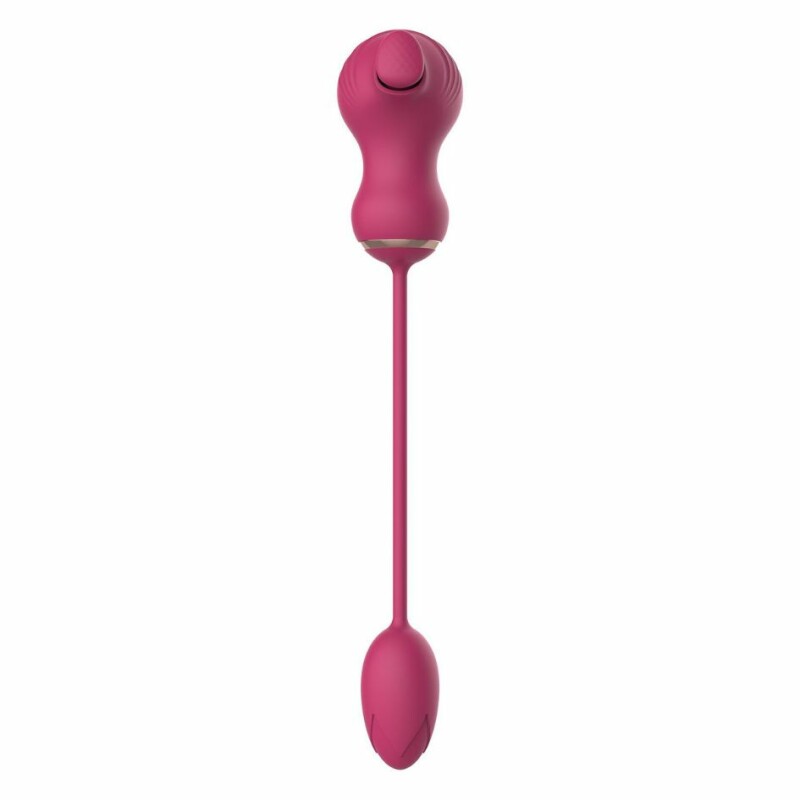 Подвійний стимулятор Dream Toys Essentials 2в1 для клітора і вібраційне яйце, рожевий - Зображення 4
