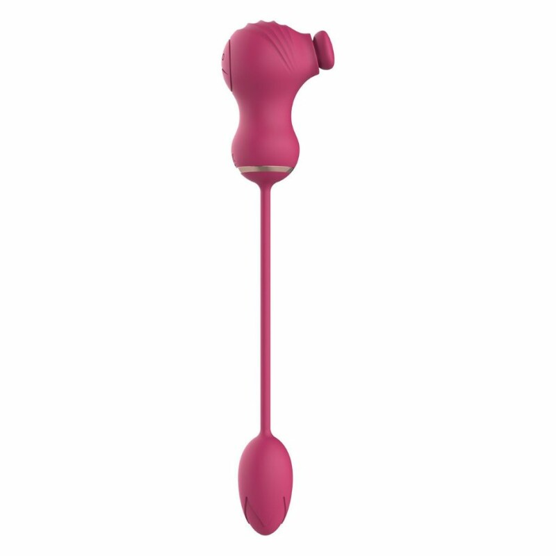 Подвійний стимулятор Dream Toys Essentials 2в1 для клітора і вібраційне яйце, рожевий - Зображення 5