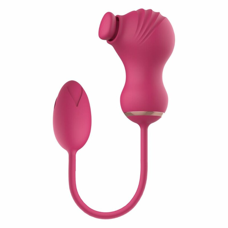 Подвійний стимулятор Dream Toys Essentials 2в1 для клітора і вібраційне яйце, рожевий - Зображення 1