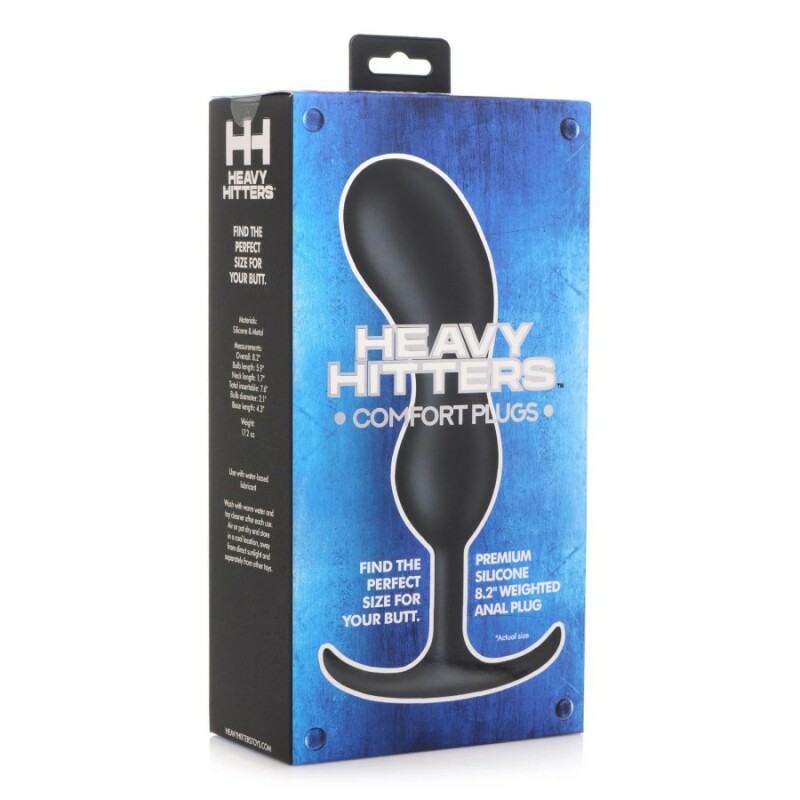 Анальна пробка XR Brands Weighted Prostate XL, чорна, 20.8 х 5.3 см - Изображение 1