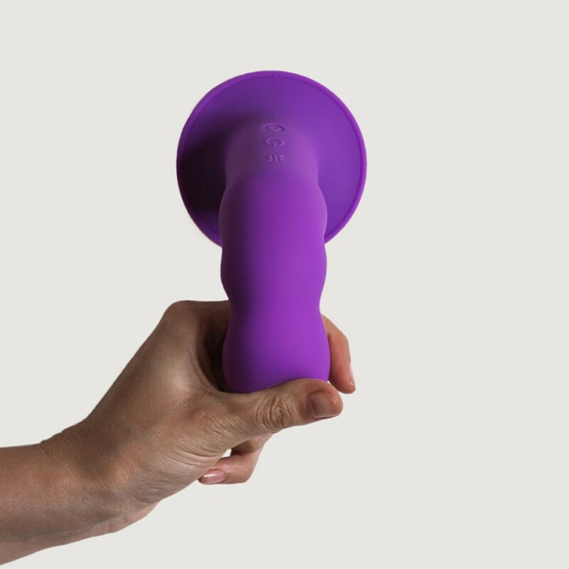Вібратор Adrien Lastic Hitsens 3 на присосці, фіолетовий, 18.2 х 4 см - Изображение 4