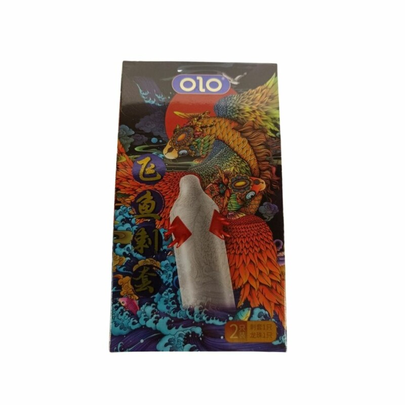 Презерватив з вусиками Olo FLYING KOI з кулькою, 1 шт - Зображення 1