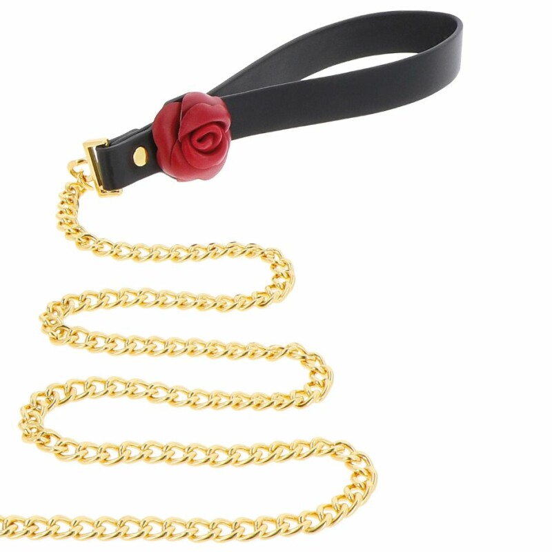Нашийник з повідком Taboom Wild Roses Collar and Leash з трояндами, чорний - Зображення 2