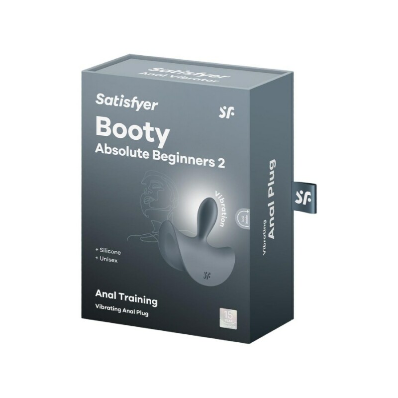 Анальний вібратор Satisfyer Booty Absolute Beginners 2 з широкою основою, сірий, 7.8 х 7 см - Зображення 1