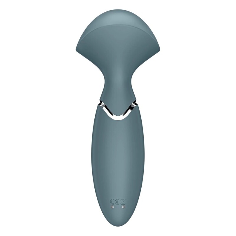 Вібромасажер Satisfyer Mini Wand-er компактний, сірий, 5.8 х 6.3 см - Зображення 4