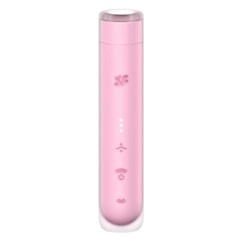 Вакуумний стимулятор Satisfyer First Kiss для клітора, рожевий, 12.5 х 2.5 см