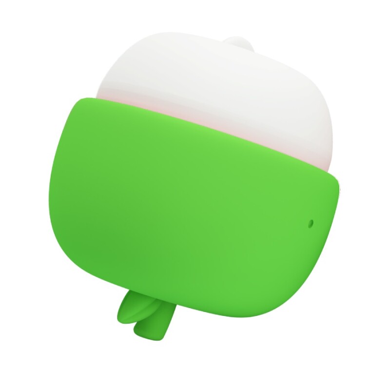 Кліторальний стимулятор Pretty Love Apple Secret з ефектом лизання, біло-зелений, 5.9 х 5.9 см - Зображення 6