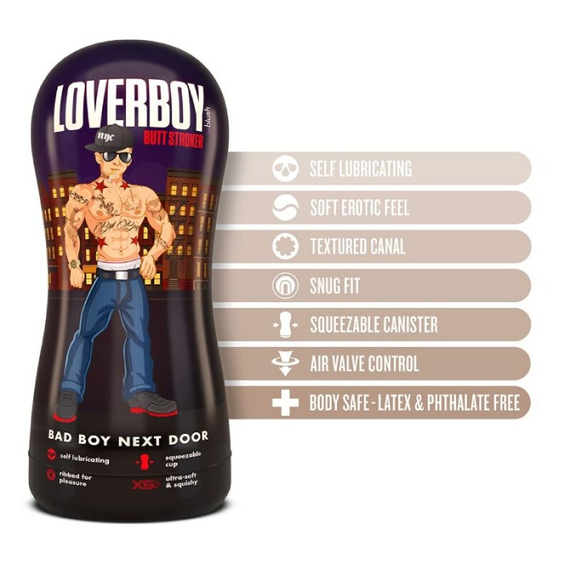 Мастурбатор-анус Blush Coverboy самозмащувальний, бежевий, 17.7 х 8.2 см - Зображення 5