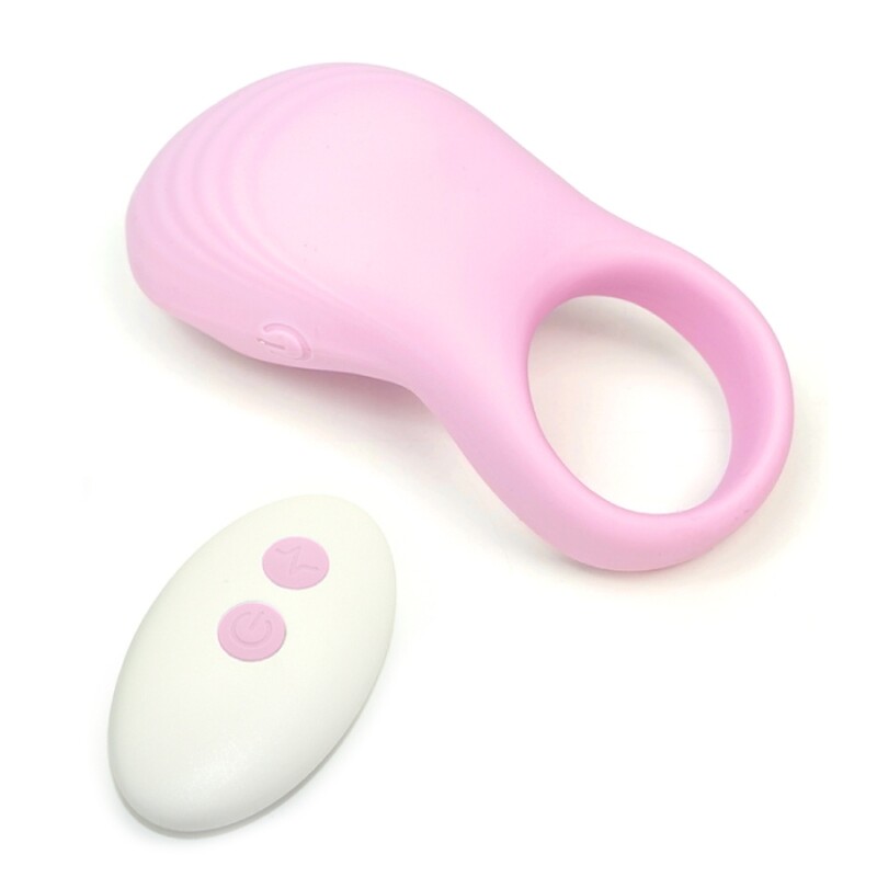 Ерекційне віброкільце Sweet Em Vibe Ring з пультом, рожеве, 8.5 х 4.5 см - Изображение 3