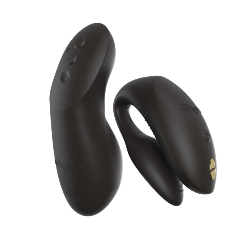 Вібратор для пар We-Vibe Chorus Pro з пультом і додатком, чорний, 8 см - Зображення 6