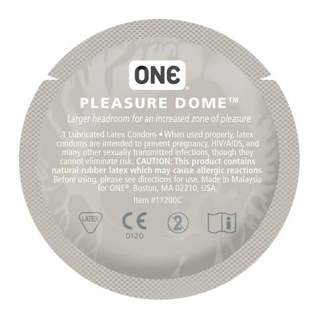 Набір презервативів One Pleasure Dome латексні, з розширеною головкою, 5 шт - Изображение 1
