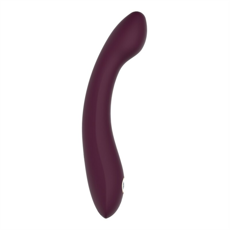 Вібратор для точки G Dream Toys Essentials зі стразами, бордовий, 21.8 × 3.6 см - Изображение 2