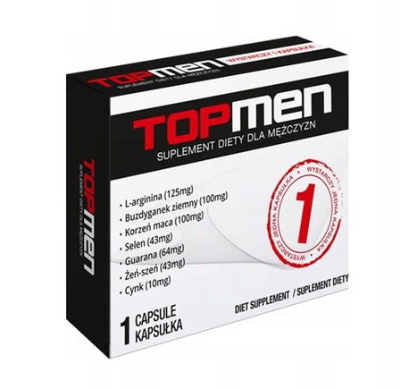 Біологічно активна добавка для посилення потенції Top Men, 10 таблеток