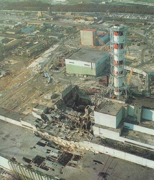 Разрушенный 4-й энергоблок Разрушенный 4-й энергоблок, Фото: wikipedia.org