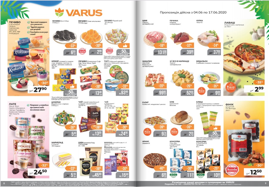 Акции и скидки супермаркетов Киева какие продукты выгодно