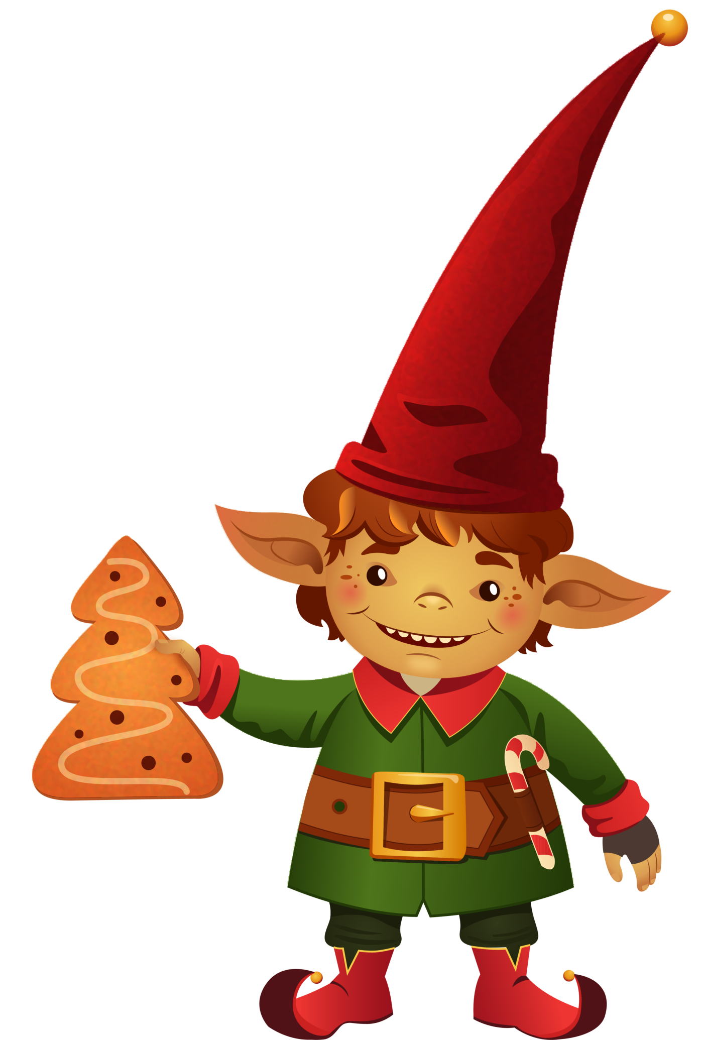 Эскиз елки и новогодних героев, Folk Ukraine