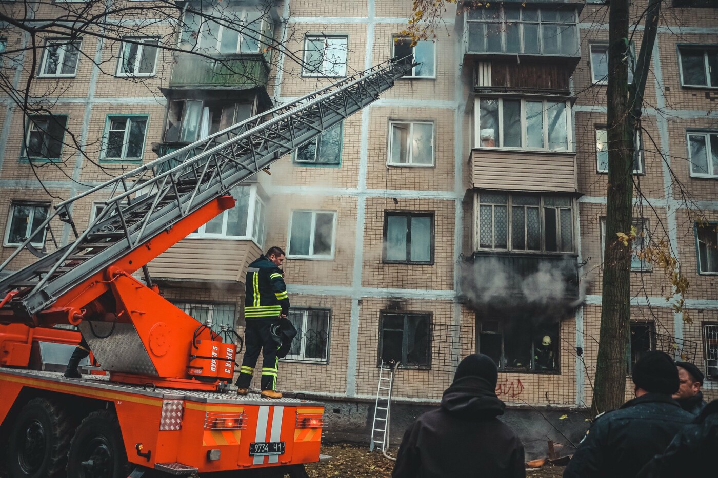 Пожар на проспекте Отрадном, 18-А