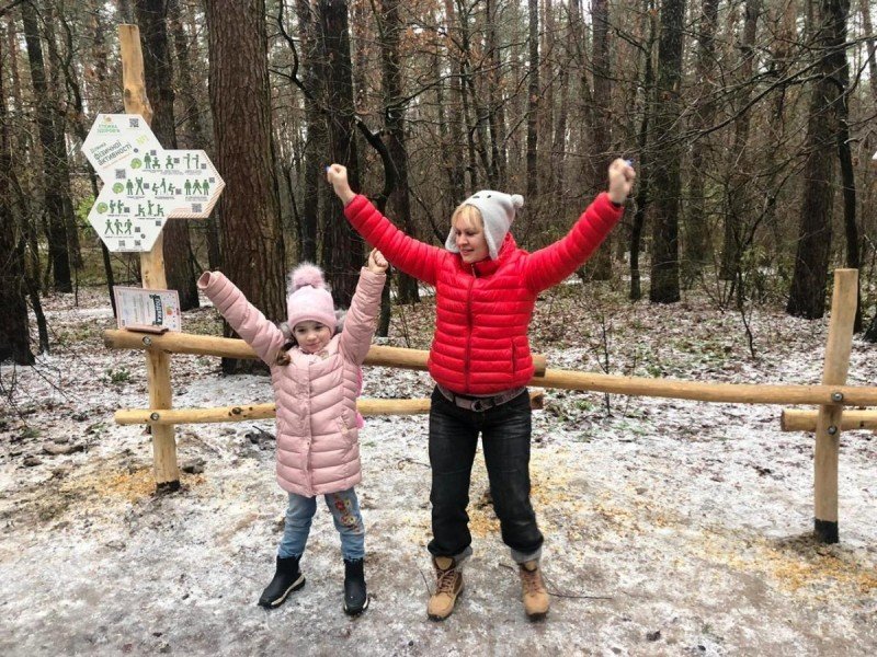 Как выглядит "тропа здоровья" в лесу на Виноградаре, Фото "Киевзеленстроя"
