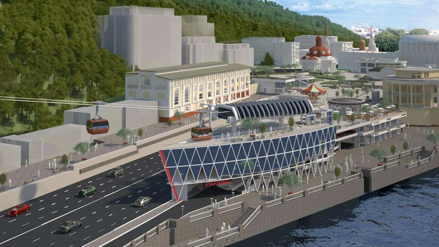 Визуализация проекта канатной дороги, Фото: архітектор Андрій Миргородський