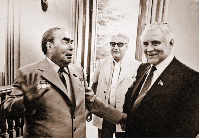 Щербицкий и Брежнев, Фото: Спільне