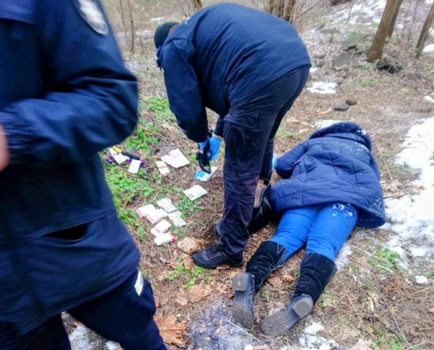 В киевском парке Партизанской Славы нашли труп женщины. Уже не в первый раз, - ФОТО, Фото: Муніципальна варта