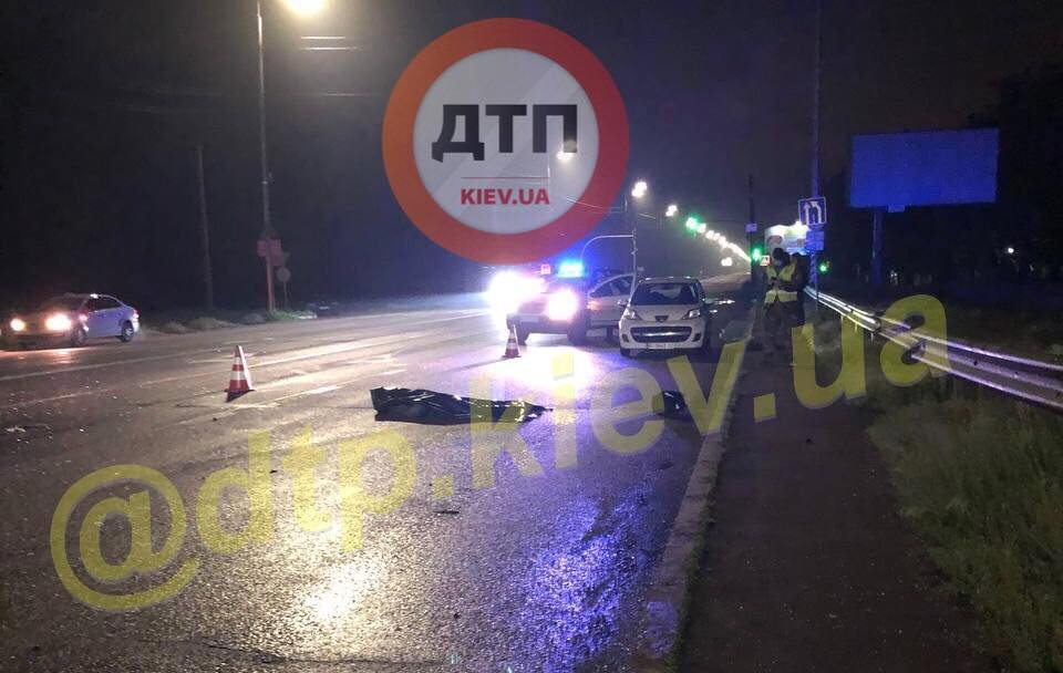 В Киеве случилось ДТП с участием мотоцикла, dtp.kiev