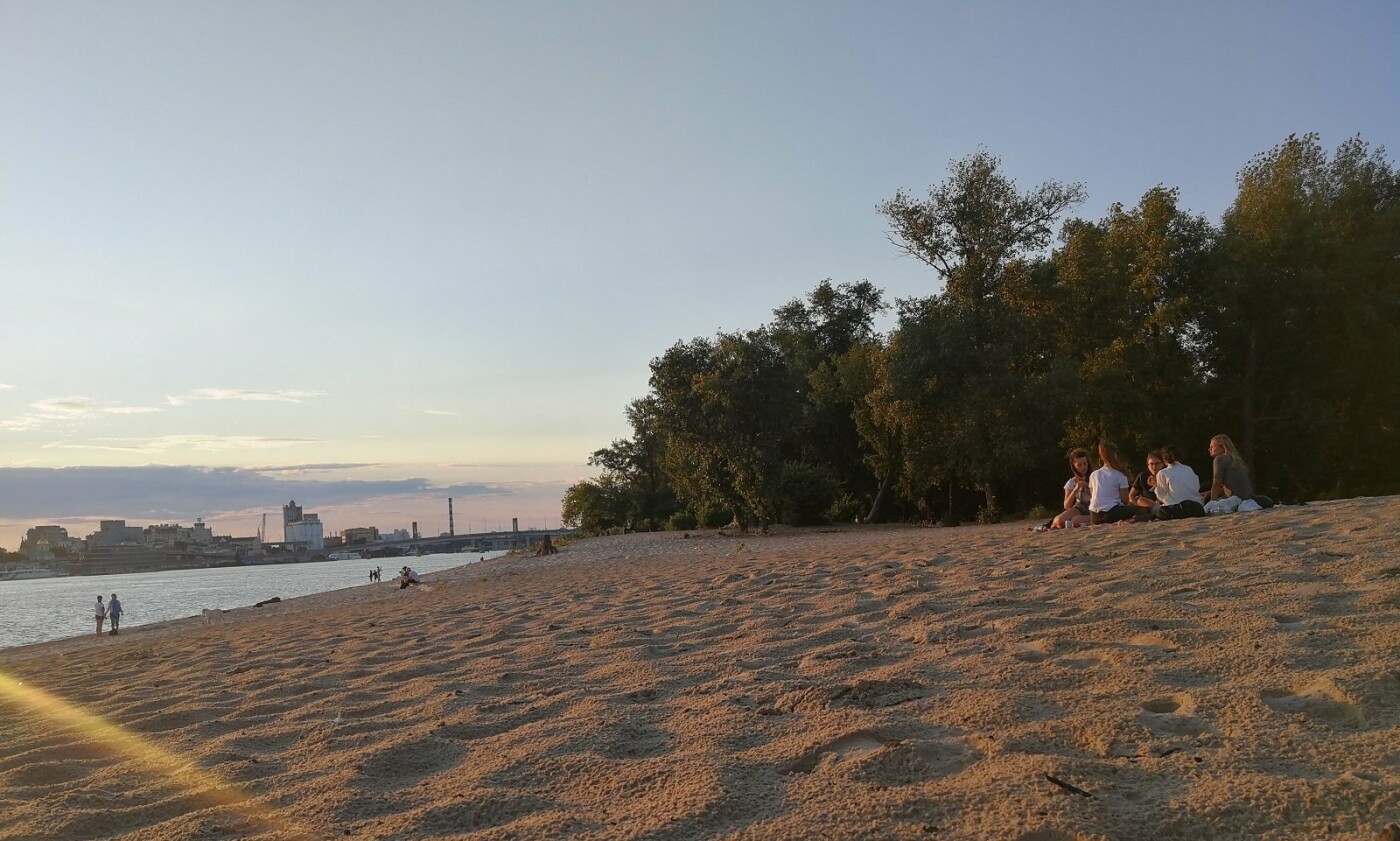 Пляж "Центральный" в Киеве