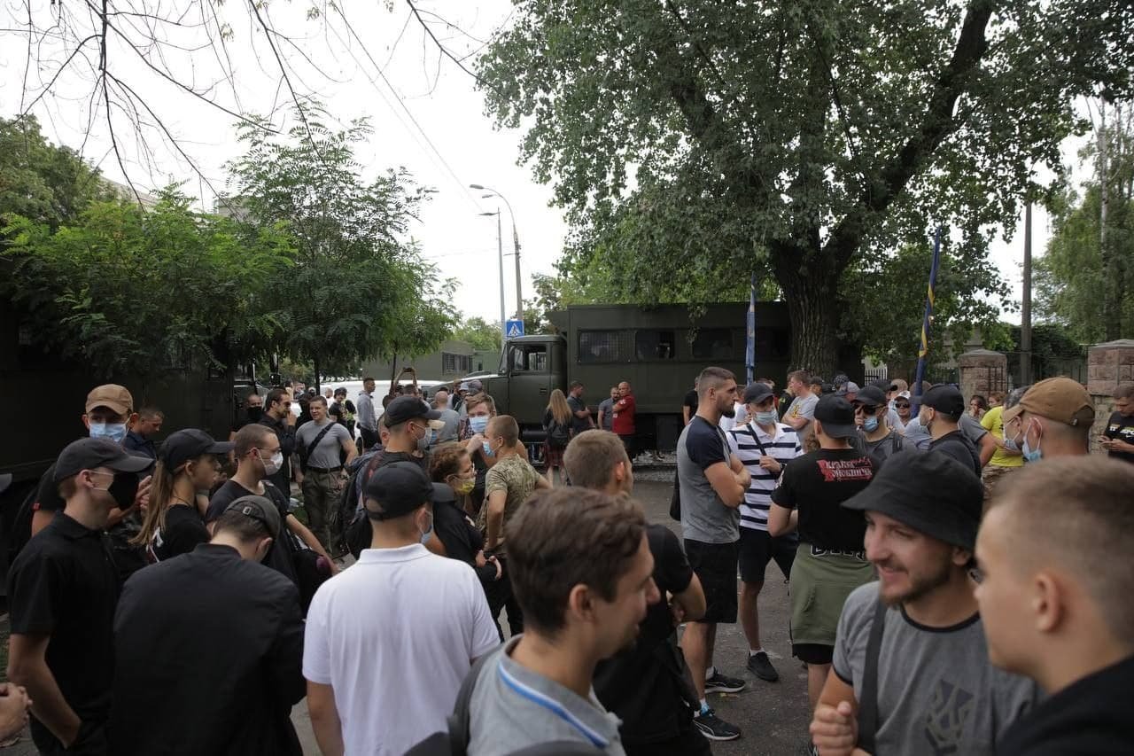 Акция возле Шевченковского суда Киева, Фото: Андрей Билецкий