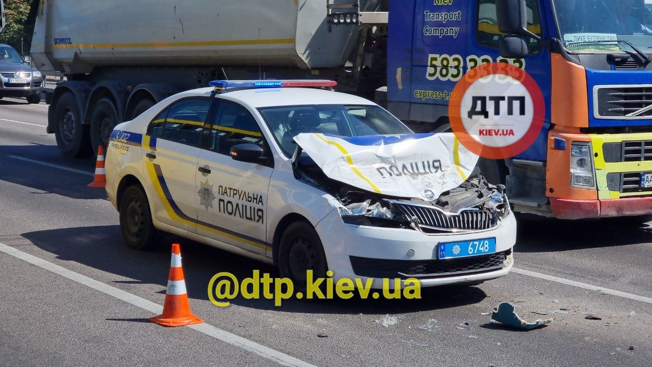В Rиеве произошло ДТП с участием патрульной полиции, Фото: dtp.kiev.ua