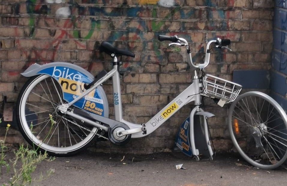 Разобранный велосипед в Киеве, Фото: Киев без цензуры