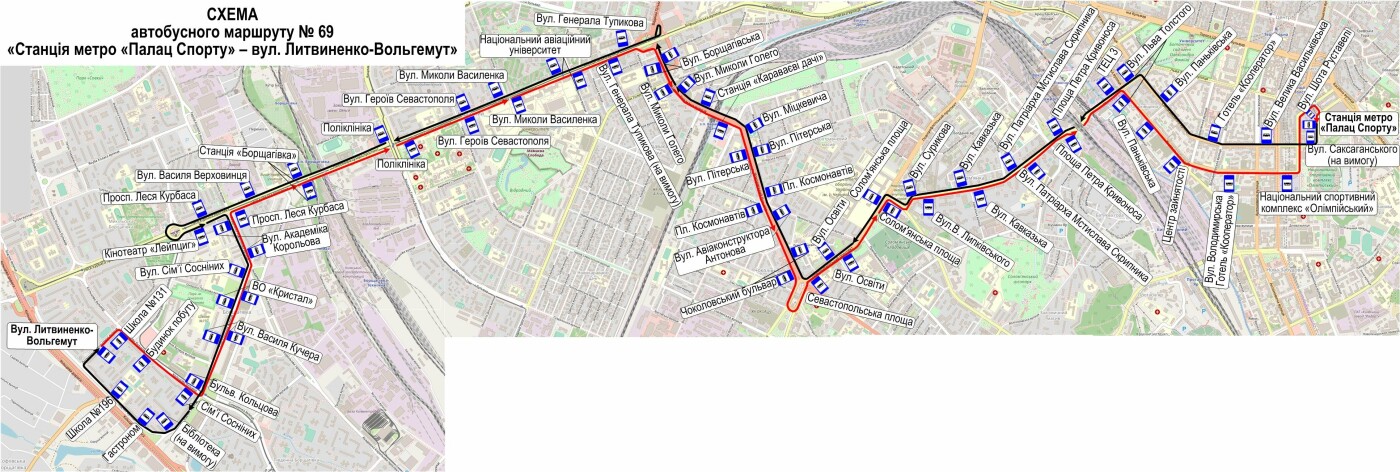 Маршрут 69 маршрутки брянск. Автобусы в Киеве маршрутки. 69 Маршрутка конечная. Маршрутки Киева на карте-схеме. 24 Трамвай маршрут онлайн.