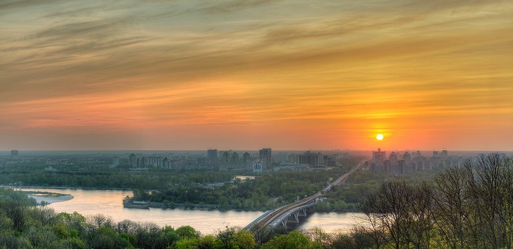 Восход и заход солнца в Киеве