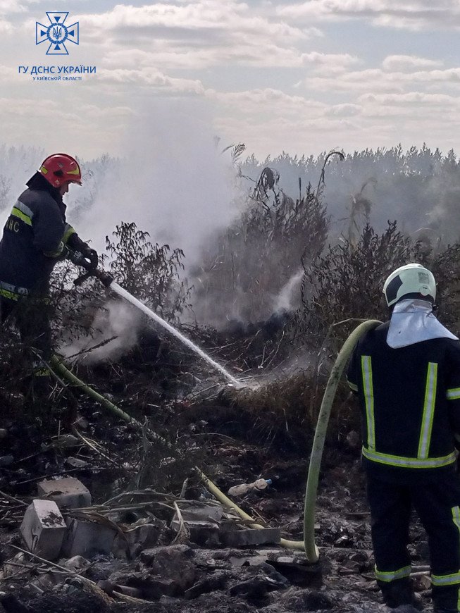 На Київщині горіло сміттєзвалище