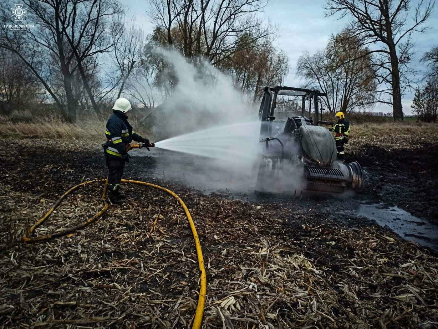 В Броварському районі ліквідовано загорання трактора