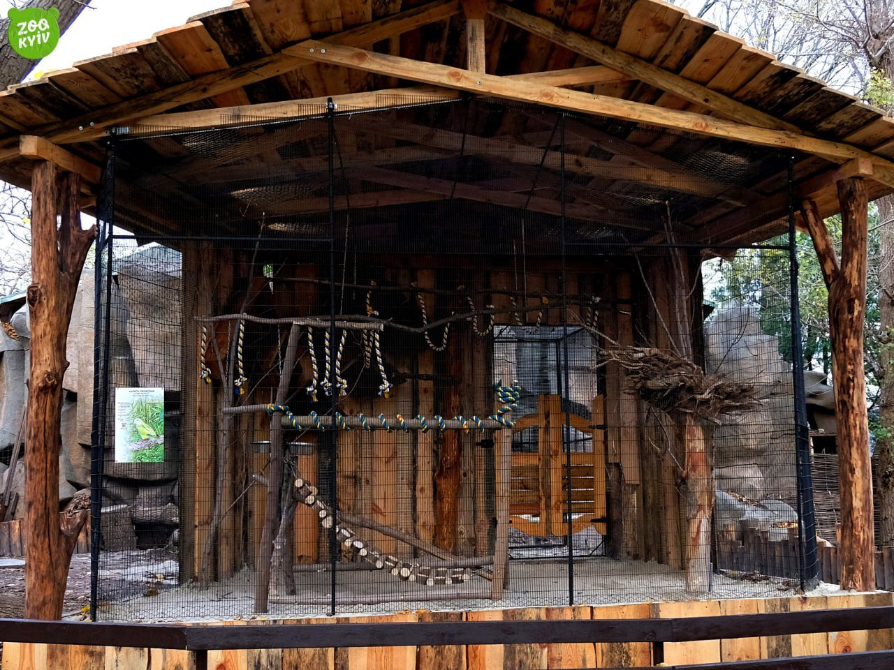 В київському зоопарку облаштували будиночок  для родини папуг-монахів