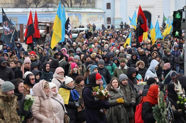 У Києві пройшла церемонія прощання з поетом та військовим Максимом Кривцовим