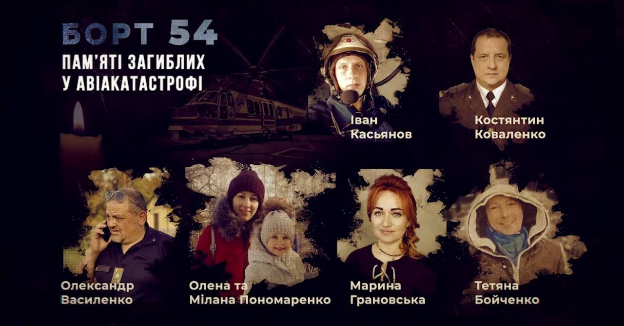 Загиблий екіпаж вертольота ДСНС та містяни