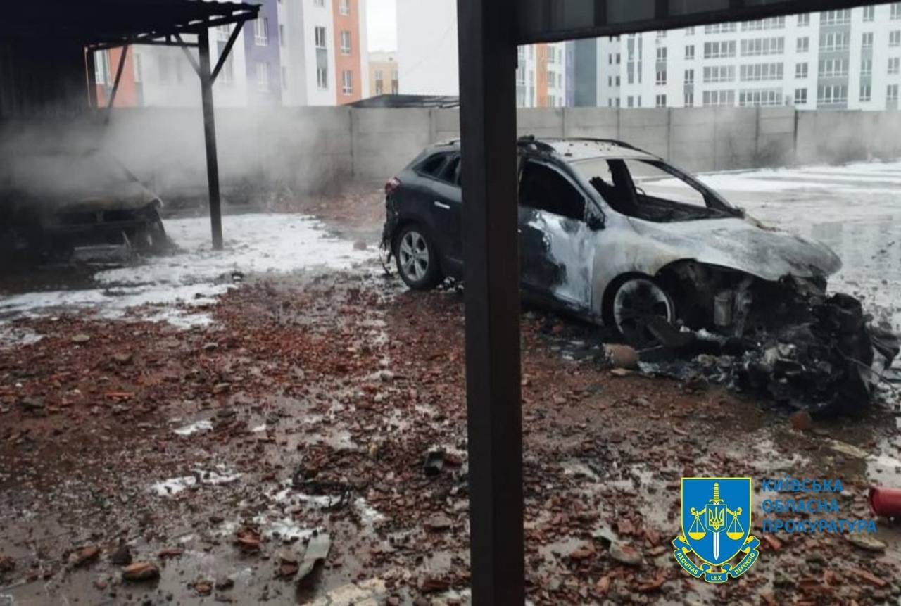 Наслідки ворожої ракетної атаки на Київщині