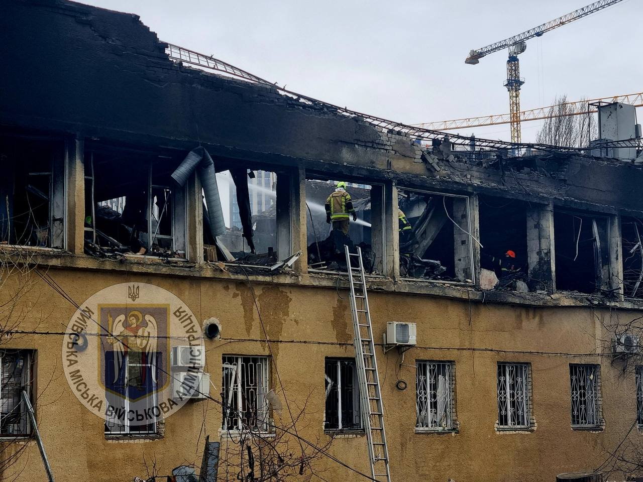 Наслідки ворожого обстрілу по Києву