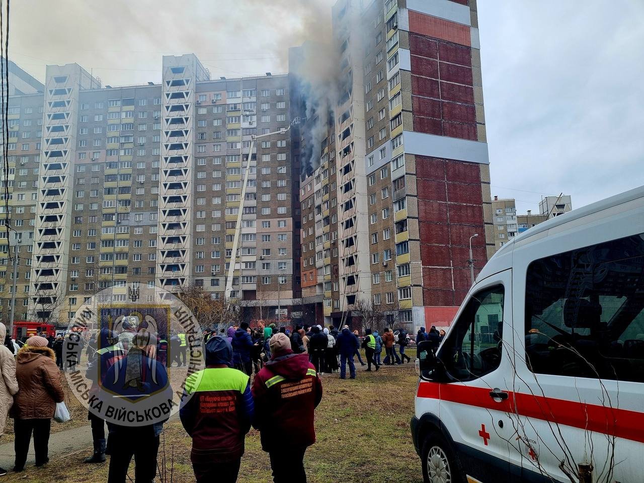 Наслідки ворожого обстрілу по Києву