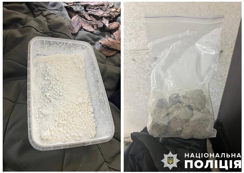У столиці чоловік маскував наркотики під каміння та кору