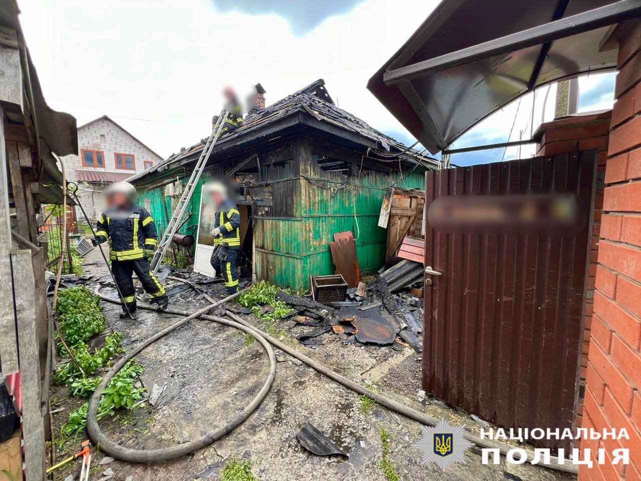 На Київщині сталась пожежа в приватному будинку